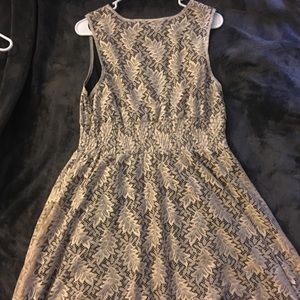 Black dress with tan lace overlay